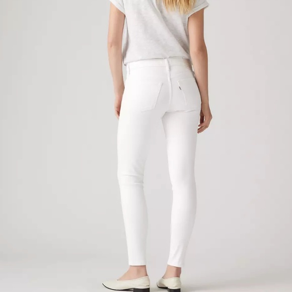 🤍 Levi’s 711 Skinny Jeans | Women’s W26 L30 | White Denim - Picture 3 of 8